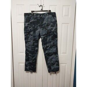 Rothco Men's BDU Cargo Pants Medium Dark Navy Camo Adjustable Waist 43 to 47